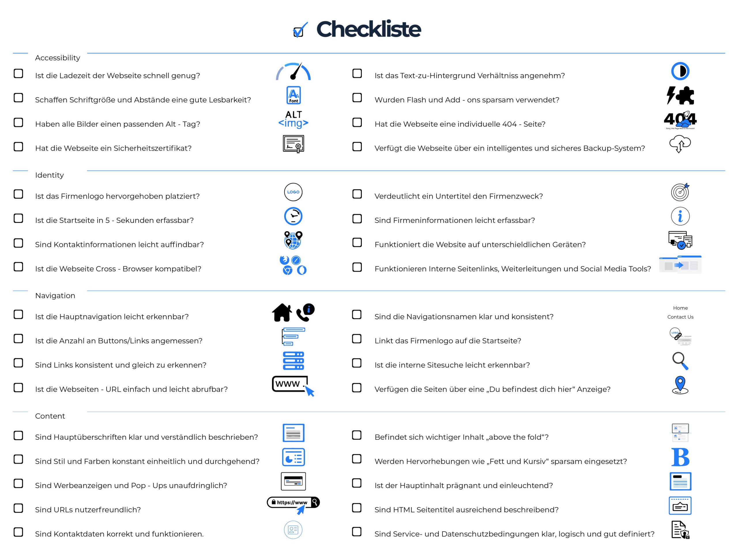 SEO Usability-Checkliste